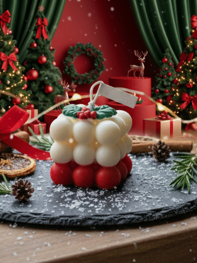 Christmas Bubble candle